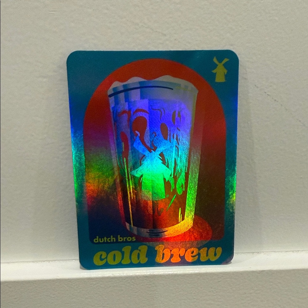 Dutch Bros Holographic Cold Brew Sticker